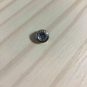 Forever Family white glass Pandora charm